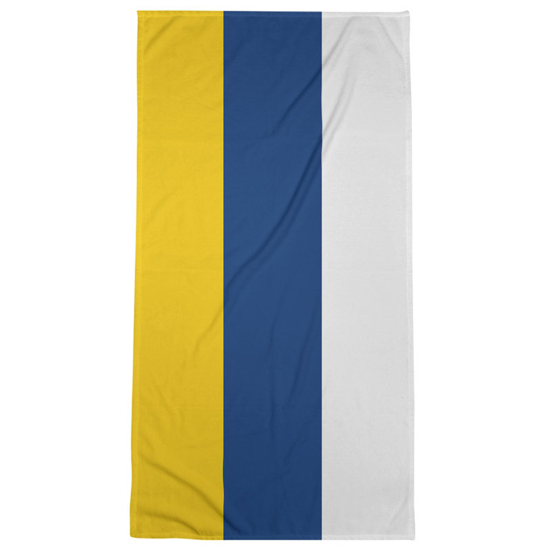 Bath Towel, Honey/Blue