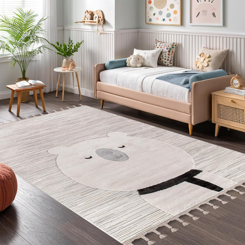 Soft Playful Area Rugs for Kids Playroom Children Bedroom Carpet Cute Cartoon Design Kids Rug KD003, Rectangle 200 x 290 cm