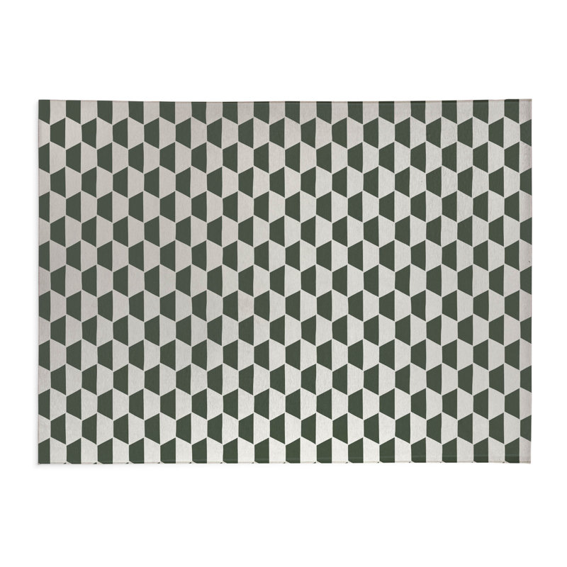 Tapis de cuisine anti-dérapant léger Hex, Rectangle 4pi x 6 pi, Chimichurri