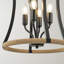 Divid 4-Light Modern Farmhouse Lanter Chandelier