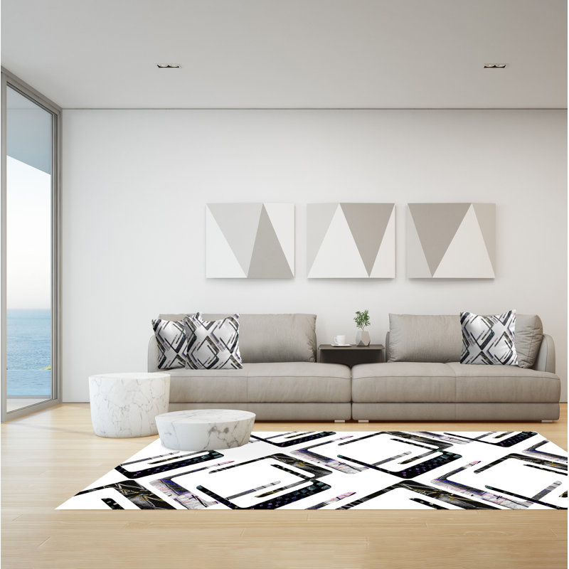 Gelena Geometric Area Rug, Rectangle 140 x 200cm