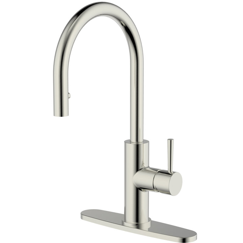 CMI Casmir Pull Down Kitchen Faucet, Brushed NIckel