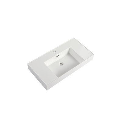 36" Resin Basin For Bathroom Vanity,Vanity Top Only