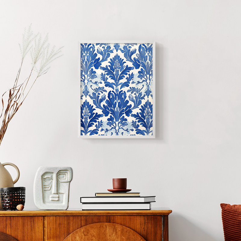 Série WG-MRRIS CDLxxxi - reproduction encadrée de qualité supérieure - prête à être accrochée - aucun clou requis, Blanc