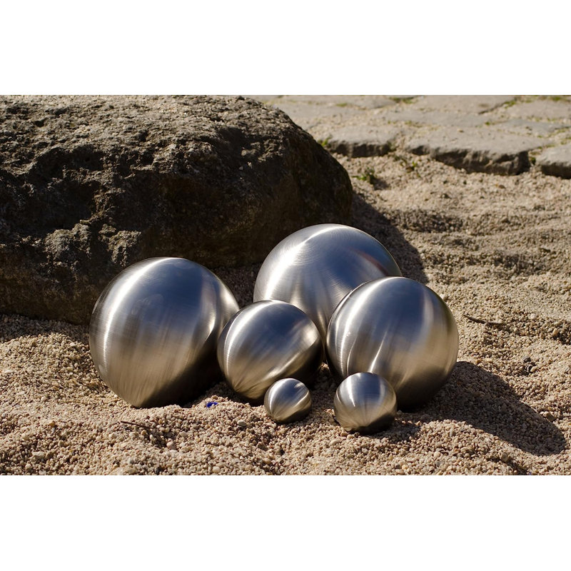 Atifah Metal Abstract Gazing Ball