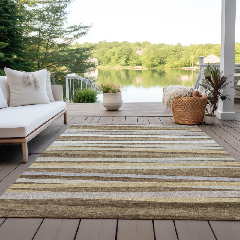  Machine Washable Indoor/Outdoor Chantille ACN997 Gray Area Rug, Rectangle 2'6" x 3'10"