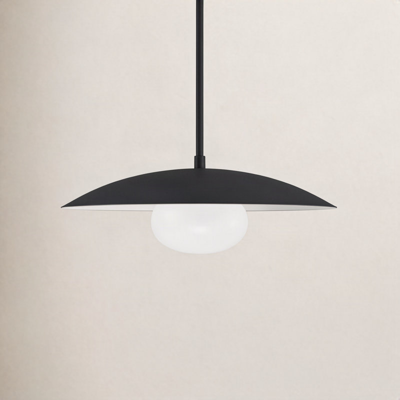 Del 1 - Light Single Pendant, Black