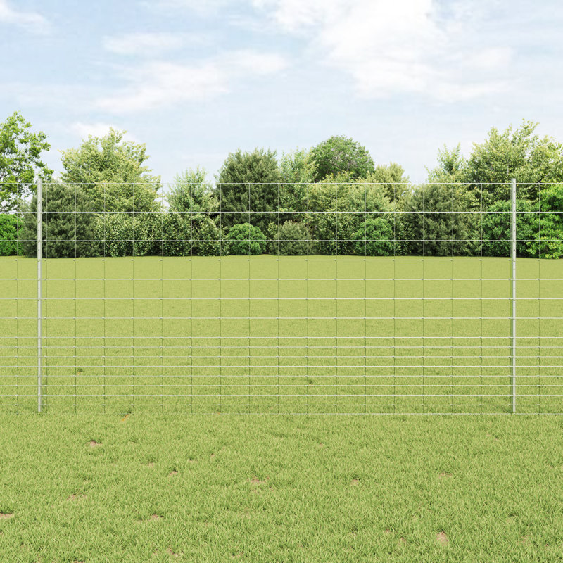 vidaXL Fence with Post Segment Outdoor Barrier Garden Terrace Divider Boundary, 120cm H x 2500cm W