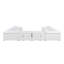 Canapé modulaire en cuir grainé italien inclinable 4 pièces Stanwinn-97964230