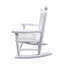 Chaise berçante blanche pour enfants - intérieure ou extérieure - adaptée aux enfants - durable