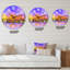 Paysage d'automne de couleur forêt I - horloge murale traditionnelle-59914565
