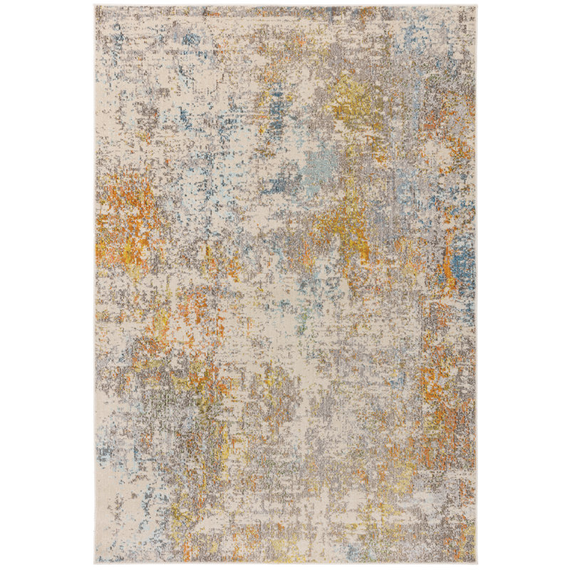Antebi Abstract Area Rug, Rectangle 80 x 150 cm