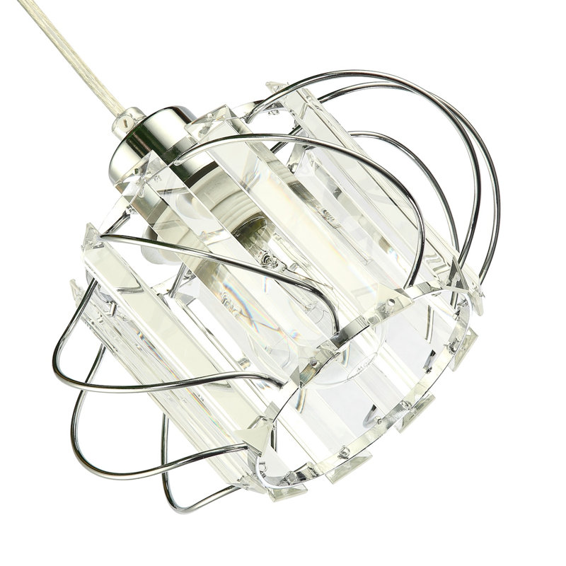 19cm H Metal Novelty Pendant Shade ( No Direct Attachment Method ), Chrome