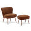 Fauteuil de chambre avec repose-pieds Breann-379851620