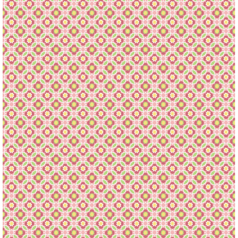Rouleau de papier peint floral 33 pi x 20,5 po Ami, Rose