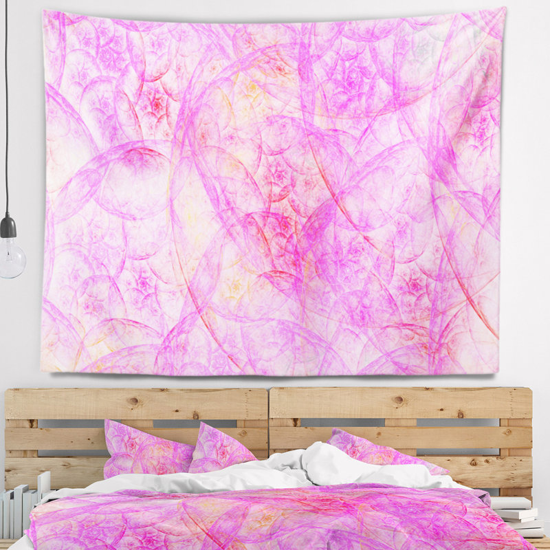 Tapisserie en nuage abstrait, H 32 po x l 39 po
