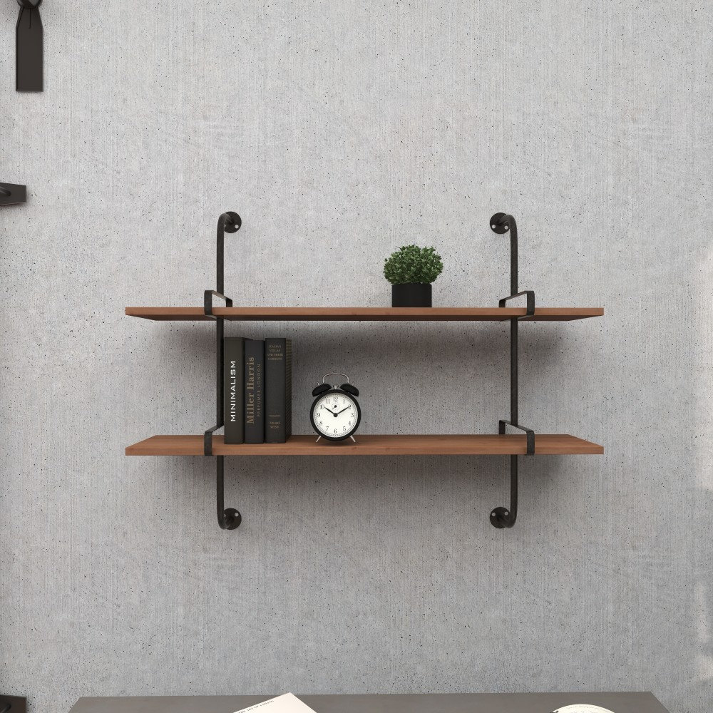 Springlake 37" Industrial Pipe Shelves