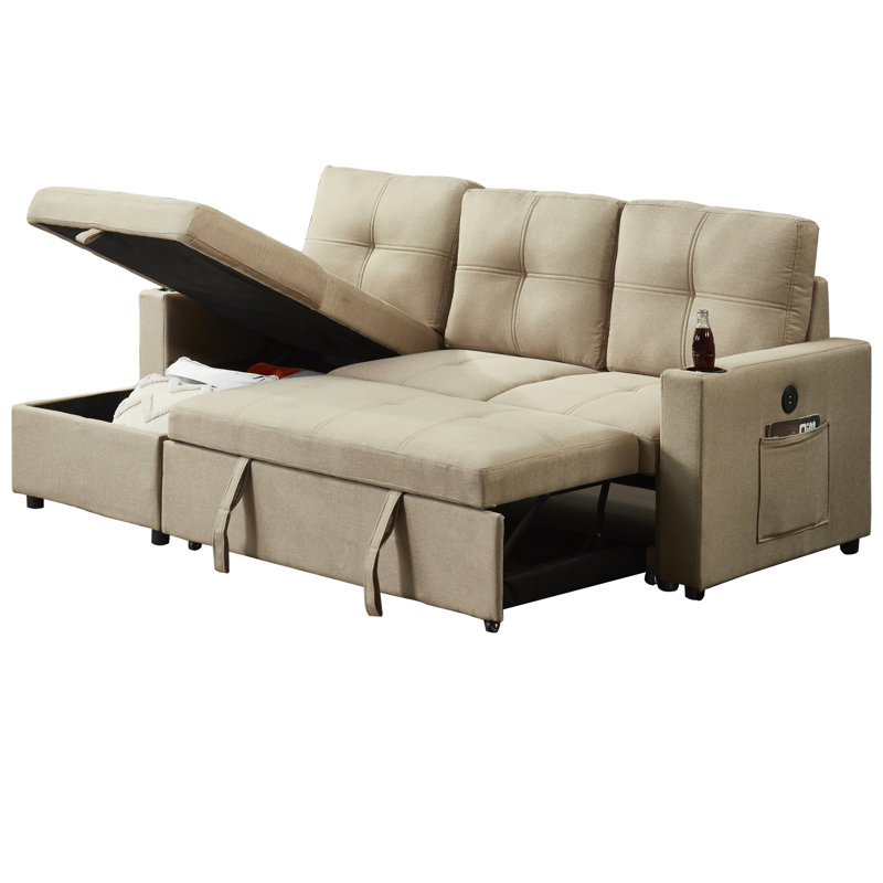 Canapé modulaire Alyea, Velours brun