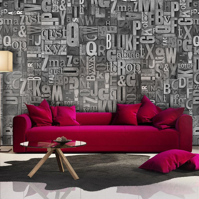 Rouleau de papier peint L 32,8 pi x l 19,7 po Dyshon, Gris