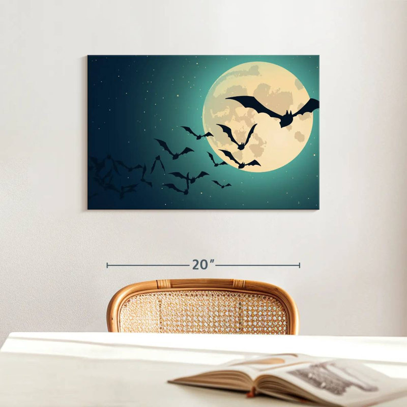 Les chauves-souris de la nuit, H 16 po x l 24 po