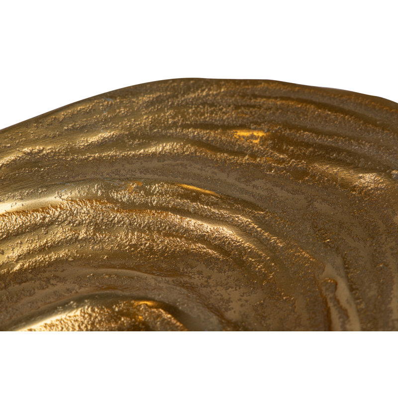 Aluminum Tray, 4cm H x 37cm W x 20cm D, Gold