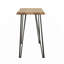 Table de canapé mat avec pieds en épingle à cheveux