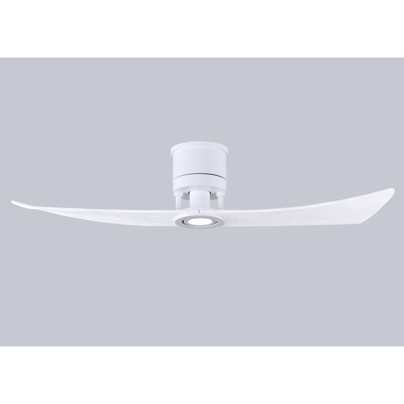 Lindsay 52'' Ceiling Fan with LED Lights, Matte White, Matte White
