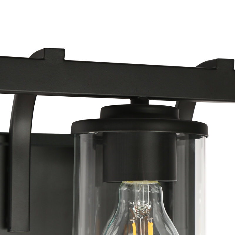Éclairage pour salle de bain 3 lumières noires