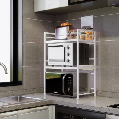 Mauldon 23.6'' Metal Standard Baker's Rack with Microwave Compatibility