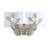 Floriant 2-Light Vanity Light with Hammered Water Glass-357638396