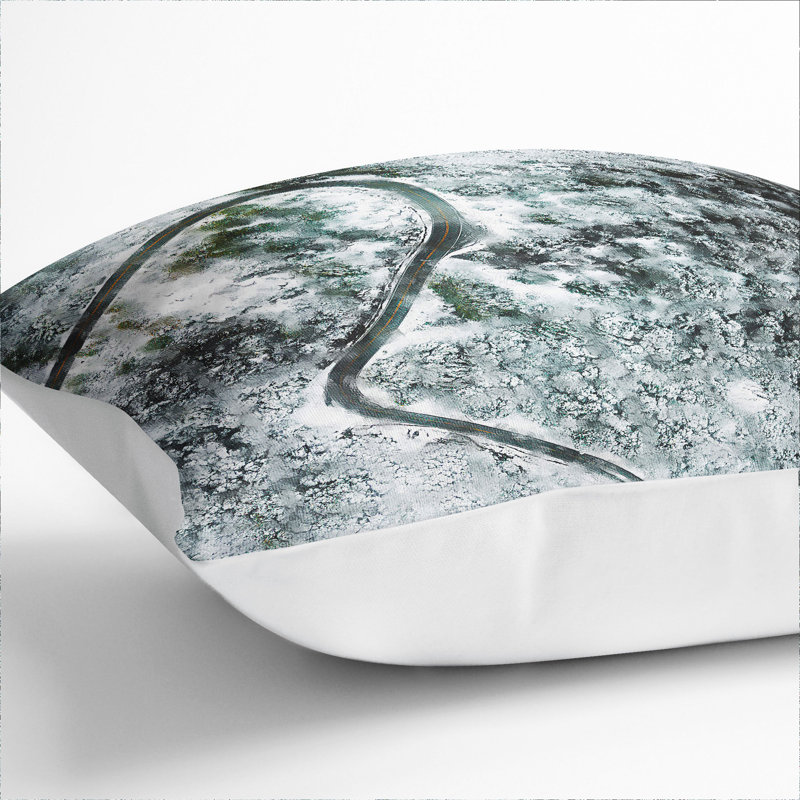 Winter Forest Vol.12 Scatter Cushion, 40cm H x 40cm W x 15cm D, White