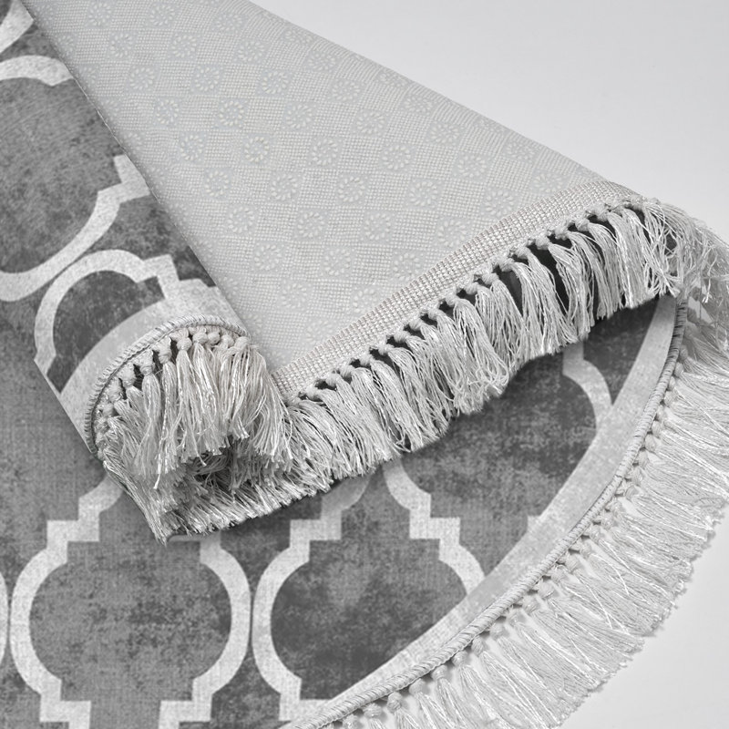 Non-Slip Hall Carpet, 39.4 x 39.4 Inches, Grey, 100% Polyester | 7 mm Total Height with 3 mm Sponge & 4 mm Base | Machine Washable, 900 g/m² | Ideal for Entryways, Living Rooms & High Traffic Areas