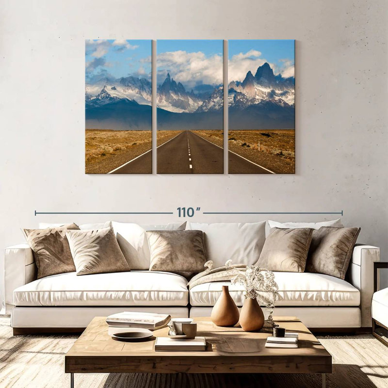 Mehar Road To El Chalten Village, 48" H x 74" W