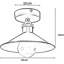 Maskell 1 - Light Black Cone Pendant-1590450122