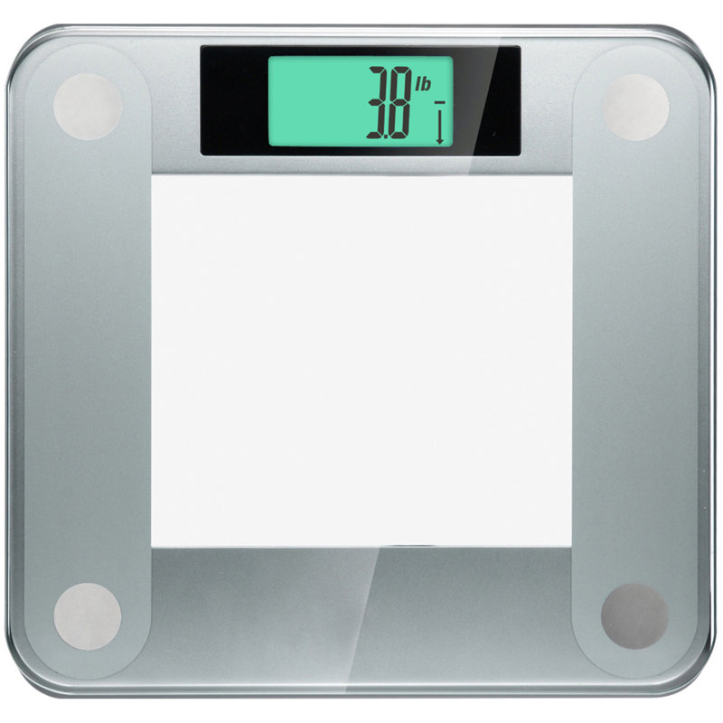 Ozeri Precision II Body Weight Scale (440 lbs Step-on Bath Scale), with Weight Change Detection, Silver