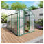 Serre en aluminium robuste de 6 x 10 pi avec panneaux en polycarbonate, base surélevée et cadre coupe-vent pour le jardinage extérieur