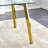 Modern Minimalist Dining Table for Restaurants and Living Rooms, with tempered glass tabletop and  metal legs,dinning table,dining room table-477241031-477241030-477241029