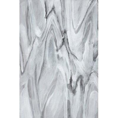 Marbled White III by Jennifer Goldberger - Wrapped Canvas Painting