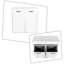 Armoire de rangement pour la salle de lavage moderne blanc avec armoire inclinable