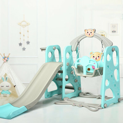 Kesgrave Zoomie Kids Plastic Swing Set with Swing(s) Slide(s)