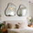 Jhanel Cloud-Shaped Black Wall Mirror