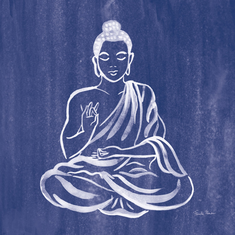 Buddha by Farida Zaman - Wrapped Canvas Print, 30" H x 30" W