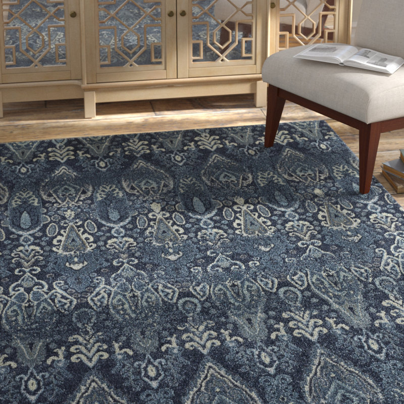 Ikat Indoor Rug, Rectangle 9'6" x 13'2"