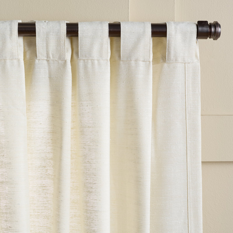 Panneaux de fenêtre Capri, L 52 po x L 84 po, Blanc cassé