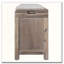 Banc de rangement entièrement assemblé avec panier amovible, 2 tiroirs et siège rembourré-371841399