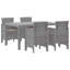 4 - Person Patio Dining Set with Rectangular Table , Cushions Included