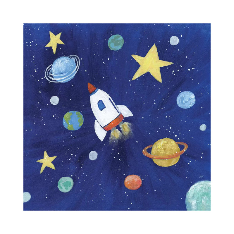 Outer Space by Nan - Wrapped Canvas Print, 66.04 cm H x 66.04 cm W x 1.91 cm D