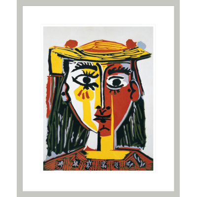 «Bust of a Woman with a Hat» par Pablo Picasso, impression giclée sur cadre