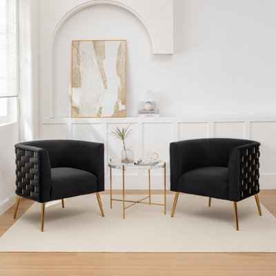 Cristen Velvet Barrel Chair