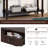 TREXM Daisy Series Console Table Traditional Design With Two Drawers And Bottom Shelf-1045295177
